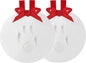 Pearhead Pawprints 2-Pack Christmas Ornament, DIY No Mess Pet Paw Print Holiday Clay Keepsake Kit, Dog or Cat Stocking Stuffer Gift
