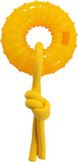 Outward Hound Gummiez Peach Ring 2-in-1 Dental Dog Chew Toy and Treat Stuffer Game, Peach Scent