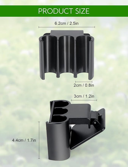 4 Pk Upgraded Aquarium Plant Holder, 3-Hole Hanging Aquarium Plant Holder with Clip, Suitable for Fish Tank Plant Potting, Aquarium Decoration, Plant Holder for Fish Tank, Black