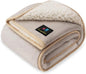 Luciphia Waterproof Pet Blanket, Liquid Pee Proof Dog Blanket for Sofa Bed Couch, Reversible Sherpa Fleece Furniture Protector Cover for Small Medium Large Dogs Cats, Khaki+Beige Small（40" x 28"）