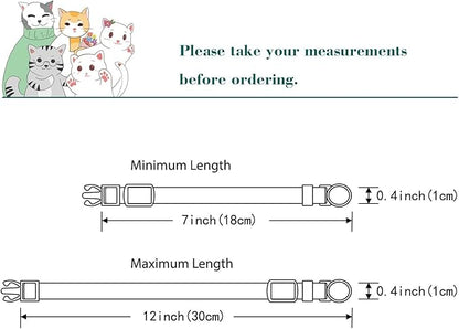 Yizepet Cat Collars, Breakaway Kitten Collar, Cute Kitty Collar in 2 Pack, Pet Supplies Accessories
