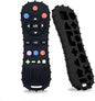 Natural Teething Rubber Chew Toys for Dogs - Stuffable Dog Toy for Extended Playtime - Chew & Fetch Toy for Puppies - for Small Puppies Tough Dog Toys for Aggressive Chewers Small Breed (Black)