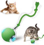 Interactive Cat Toy, 2025 New Interactive Rolling Cats Dog Toy Balls 360° Smart Automatic Rolling Pet Ball, Fast Moving Toy for Dog,Cat Ball Toy(Geen)