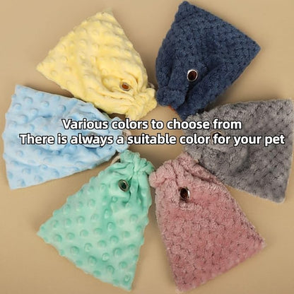 Sugar Glider Bonding Pouch - Soft Sleeping Pouch with Breathable Vent & Drawstring Portable Travel Bag Small Animal Carrier for Sugar Glider Squirrel Hamster Rats Hedgehog Bird Parrot (Blue)
