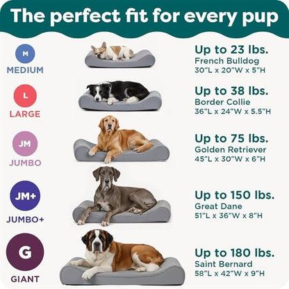 Furhaven Orthopedic Dog Bed for Large/Medium Dogs w/ Removable Washable Cover, For Dogs Up to 38 lbs - Ultra Plush Faux Fur & Suede Luxe Lounger Contour Mattress - Chocolate, Large