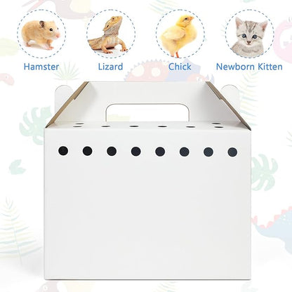Disposable Cardboard Pet Carrier for Small Animals-12 Pack