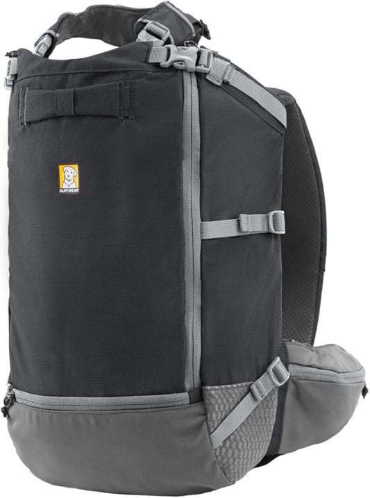 Ruffwear, Hitch Hiker Dog Backpack Carrier, Hands-Free Dog Carrier Backpack with Breathable Mesh, EVA Foam Padding, Durable Polyester, Lightweight Design for Small Dogs, Basalt Gray, Small