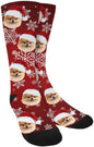 Custom Face Socks, Personalized Dog Lover Pet Photo Picture on Socks Unisex Athletic Crew Socks for Men Women