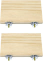2pcs Bird Perch Platform Flat Stand Beak Paw Grinding Wood for Parrot Parakeet Cockatiel Lovebird Conure Finch Budgie