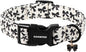 DOGWONG Cute Dog Collar, Black Bow Pattern Dog Collar, Girl Female Dog Collars with Strong Plastic Buckle for Small Dogs,S