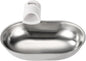 Smart Pet Water Fountain, Stainless Steel Automatic Pet Water Dispenser Wastewater Separation Feeding Watering Bowl for YSJ250424US for Cats and Small Dogs (Silver)