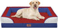 Comfort Expression Orthopedic Dog Bed for Extra Large Dogs 42x30 Inch, Waterproof Egg Crate Foam XL Pet Bed with Removable Bolsters, Dog Couch with Washable Cover & Non-Slip Bottom, American Flag 2