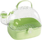 Bird Carrier Cage - PVC Small Animal Carrier with Water Bottle - Pet Bird Carrying Supplies Spacious Design for Sparrow Macaws Conures Chinchillas Budgies Cockatiels Parakeet Hedgehog