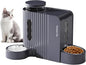 Gardner Pet Automatic Gravity Cat Food Feeder and Water Dispenser Stainless Steel Two-in-One Set Large Capacity Dispenser for Medium, Large Dogs, Puppies, Kittens, Rabbits-(1.6 Gallons x 2)