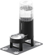 CZPET Elevated Dog Water Bowl Dispenser with Mat for Large Dogs,Tall Raised Pet Waterer Stand,Relieve Neck Pressure,Large Capacity and Drinking Area Noise-Free for Pets Dogs (9.5L+Stand+Mat,Black)
