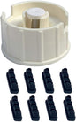 Automatic Dog Cat Feeder and Water Dispenser Gravity Food Feeder and Waterer Set