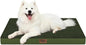 Large Comfy Washable Dog Bed, Orthopedic Egg Crate Foam Dog Crate Mat for Large Dogs with Removable Cover, 41x27 Inch, Olive Green