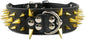 Serijoars Spiked Studded Dog Collar, PU Leather Dog Collar, Adjustable Pet Collars for Medium or Large Breed Pet (M, Black4)