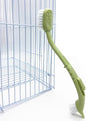 Bird Cage Cleaning Brush,Two Brush Heads,Long-Handled Tool for Cleaning Parrot Cages, Kennels, and Perches,Removes Poop and Keeps Bird Cages Fresh,Essential Bird Cage Accessory