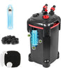 264GPH Canister Filter, 3-Stage External Aquarium Filter Ultra-Quiet Water Circulation Cleaning Machine with Media for Fish Tanks and Aquariums Up to 75 Gallons (264GPH)