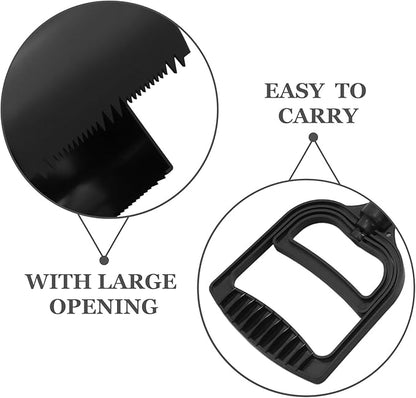 Cabilock Pet Poop Scoop Long Handle Dog Waste Picker Outdoor Cleaning Tool Black for Easy Pet Waste Pickup Random Color