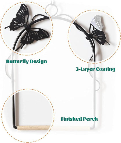 Hummingbird Swing 2 Pack Attractive Hummingbird Perch with Rust Resistant Metal Frame, Wooden Dowel and Hanging Chain for Wild Finches & Orioles Bird Outdoors