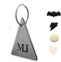 316 Surgical Grade Stainless Steel Personalized Dog & Cat ID Tags - Engraved Name or Text for Pet Collar Accessories, Original Funny Shapes (Triangular)