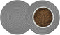 2 Pack Silicone Pet Food Mat, Small Rubber Mat for Dog Bowl, Cat Food Mat, Cat Bowl Mat Placemat Prevent for Food and Water Overflow, 9.5"x9.5"