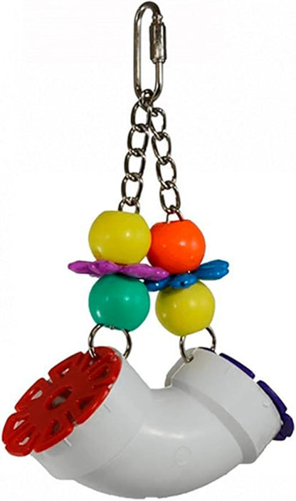 Super Bird Creations SB751 PVC Forager Bird Toy, Medium/Large Bird Size, 3” x 5” x 8”
