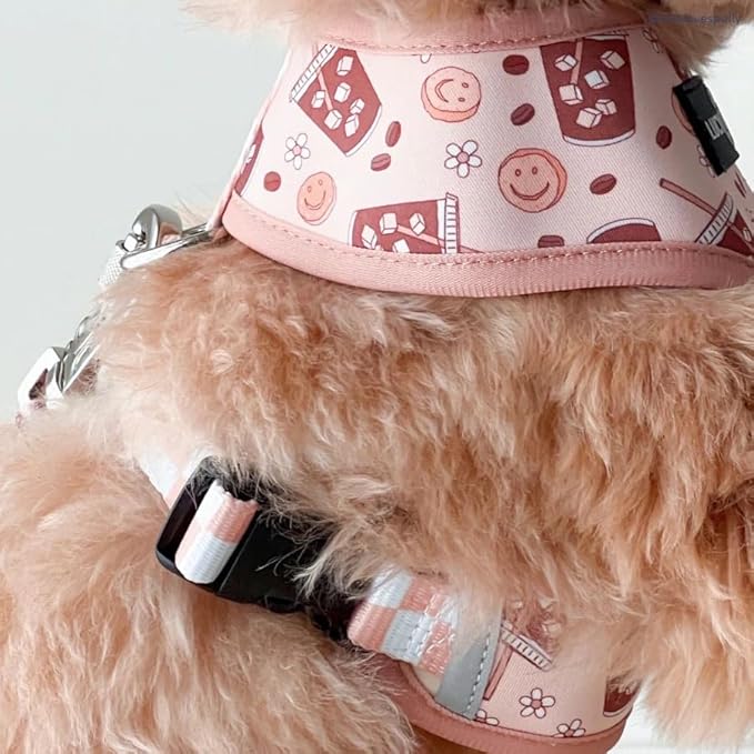 Lucy & Co. Cute Reversible Dog Harness Walking Halter - Best Designer Pet Harnesses for XS - XL Dogs - Padded Adjustable Vest for Easy Walking (X-Large, Merry & Bright)
