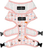 Lucy & Co. Sipping Slowly Reversible Dog Harness, Adjustable Comfort Fit with Dual Leash Attachments, X-Small