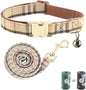 Yizepet Dog Collar and Leash - Adjustable pet Collar for Dogs with Metal Buckle Collar, Stylish Pattern for Small Medium or Large Boy and Girl Dog and Cat