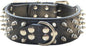 Serijoars Spiked Studded Dog Collar, PU Leather Dog Collar, Adjustable Pet Collars for Medium or Large Breed Pet (XL, Black1)