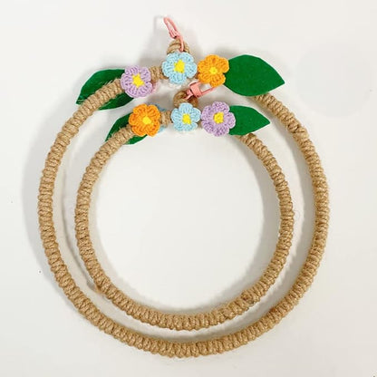 La La Pet® Bird Rope Swing with Hanging Hook Bird Rope Perch Bird Swing Perch Bird Perch Stand Bird Cage Toy for Parrot Budgie Parakeet Cockatiel Cockatoo Conure Large