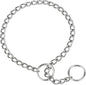 TagME Chain Choke Collar for Dogs, Adjustable Weather Proof Necklace for Small and Puppy Dogs, Alloy Steel Pet Training Collar