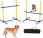 Dog Jump Hurdles Training Equipment,Indoor or Ourdoor,Dog Agility Training Equipment,Jump Obstacle Course for Dogs Outdoor, Playground Equipment,Carrying Bag (2 Sets)…, blue yellow