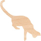 Unfinished Wood Cat Climbing Door, Laser Cut Cat Door Toy, DIY Wooden Cat Climber, Cat Activity Center, Unique Cat Wall Decor, Natural Wooden Pet Play Structure (5mm Plywood, 7")