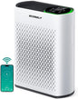 Air Purifiers for Home Air Purifier Up to 2400 Ft² with Smart WiFi Air Quality Monitor Sleep Mode, Air Purifier for Bedroom Large Room Office Living Room HAP602WF