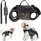 Dog Lift Harness Backpack for Small Dogs Cats, Adjustable Straps Dog Sling Carrier for Hiking, Travel, Outdoor – Black Medium