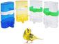 Hamiledyi Parakeet Water Dispenser 4pcs Automatic Bird Water Dispenser Transparent Container Cage Accessories Automatic Feeding for Finch Lovebird Canary Small Birds