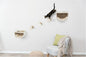 Trixie Eden Wall Mounted Cat Lounge – Space-Saving Cat Wall Shelves for Climbing, Jumping & Vertical Play – Cat Furniture with Elevated Shelves & 3 Platforms – Gray-Greige, 18.9 x 11.8 x 13 in