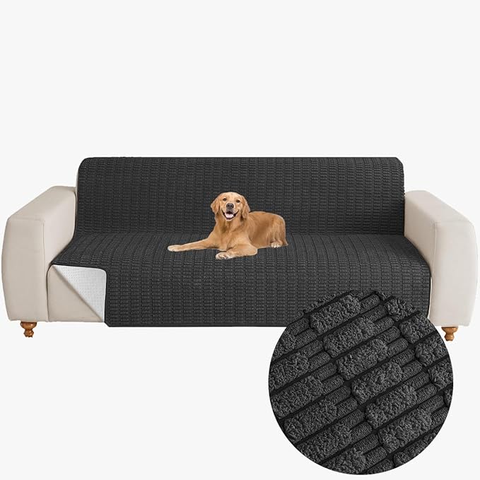 Muamar Dog Bed Cover Sofa Protector,Anti Slip Waterproof Sofa Covers for Living Room Couch Covers,Sofa Mat,Seat Cover, Dog Mat,Pet Pad for Furniture Bed Sofa Protector 1 Piece (60x82 inch, Black)