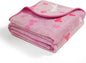 Allisandro Luxurious Dog Blanket, 350 GSM Super Fuzzy Microplush Fleece Pet Blankets for Small Medium Large Dogs and Cats, Pink Bone, 64 × 40 Inches