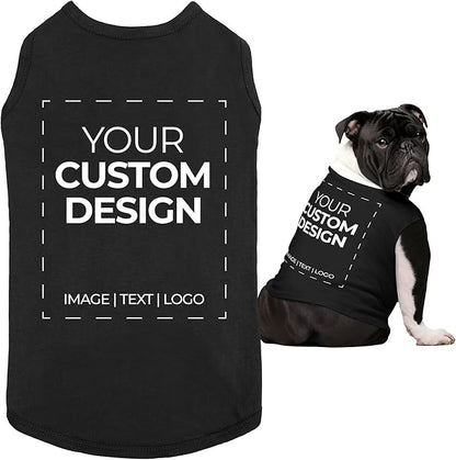 Apparelyn Custom Dog Shirt Design – Dog T-Shirt with Logo, Text or Image Print Custom t Shirt, Clothes for Dogs