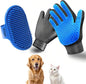 Cat & Dog Grooming Gloves - Dog Shampoo Brush & Deshedding Brush for Shedding, Gentle Pet Hair Remover & Massage Gloves for Cats, Dogs, All Fur Types (1 Brush +1 Pair Gloves)