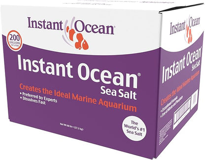 Instant Ocean Sea Salt for Marine Fish Tank Aquariums, Nitrate & Phosphate-Free