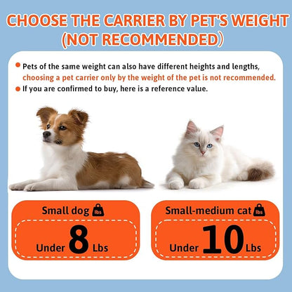 Petskd Top and Side Expandable Pet Carrier 17x12x8.5 Inches JetBlue Frontier Spirit Airline Approved, Soft-Sided Carrier for Small Cats and Dogs with Locking Safety Zippers and Anti-Scratch Mesh(Blue)