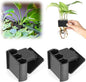 2 Pk Upgraded Aquarium Plant Holder, Hanging Aquarium Plant Holder with Clip, Suitable for Fish Tank Plant Potting, Aquarium Decoration