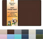 Neater Pet Brands Neater Mat Pet Mats for Food and Water, Cat & Dog Bowl Mat Waterproof Silicone, Feeding Tray, Dog Food Mats for Floors, Placemat w/Raised Edge for Under Bowls, 16” x 10”, Brown