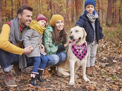 Dog Bandana, My Dad is My Hero, Dogs Scarf Classical Printing, Dogs Scarf Accessories, Doggy Kerchief Pet Kerchief, Christmas Birthday Thanksgiving Doggy Gift D01